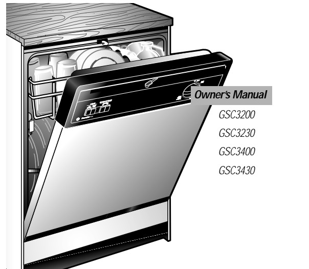 GE Dishwasher User Manual (GSC3200 GSC3230 GSC3400 GSC3430)