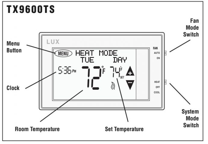 lux thermostat user manual