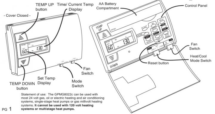 Ritetemp Thermostat User Guide for 8022c Series - Text Manuals