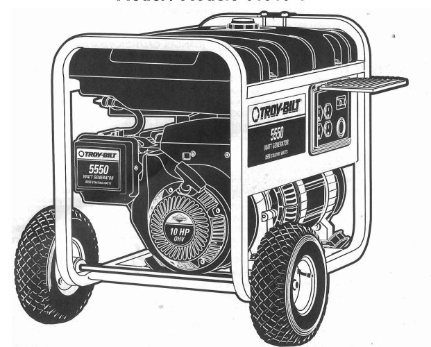 TROY BILT Portable Generator Owner’s Manual