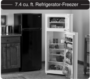 Montgomery Ward 7.4 cu. ft. Refrigerator-Freezer Instruction Manual (MODEL: FR75W, FR75B)
